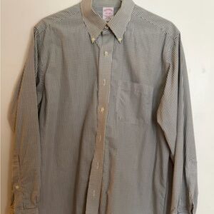 Brooks Brothers men’s checked shirt.